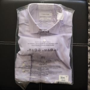 NWT Men's Calvin Klein Dress Shirt, 14 Small 32/33